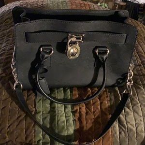 Black leather Michael Kors bag